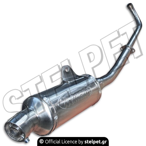 Εξάτμιση ολόσωμη κοντή inox στρογγυλή Honda Supra-X 125 Protecht